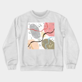 Floral Abstract Crewneck Sweatshirt